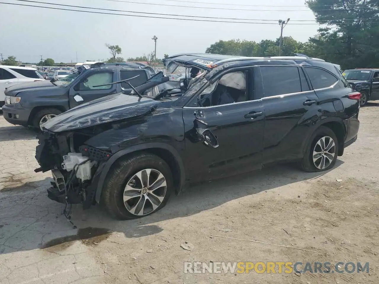 1 Фотография поврежденного автомобиля 5TDGZRBHXLS512300 TOYOTA HIGHLANDER 2020