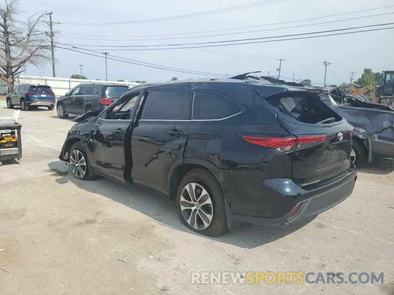 2 Фотография поврежденного автомобиля 5TDGZRBHXLS512300 TOYOTA HIGHLANDER 2020