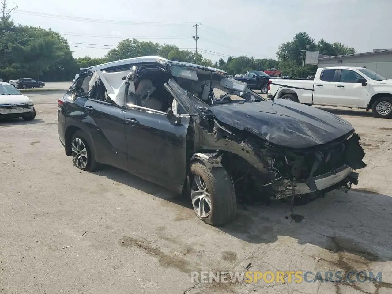 4 Фотография поврежденного автомобиля 5TDGZRBHXLS512300 TOYOTA HIGHLANDER 2020