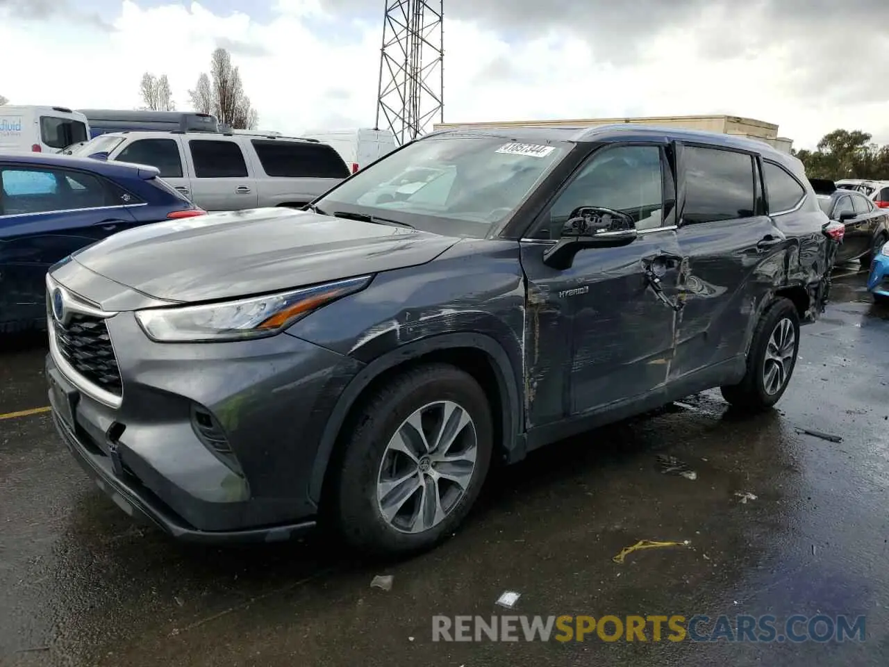 1 Photograph of a damaged car 5TDHARAH3LS500163 TOYOTA HIGHLANDER 2020