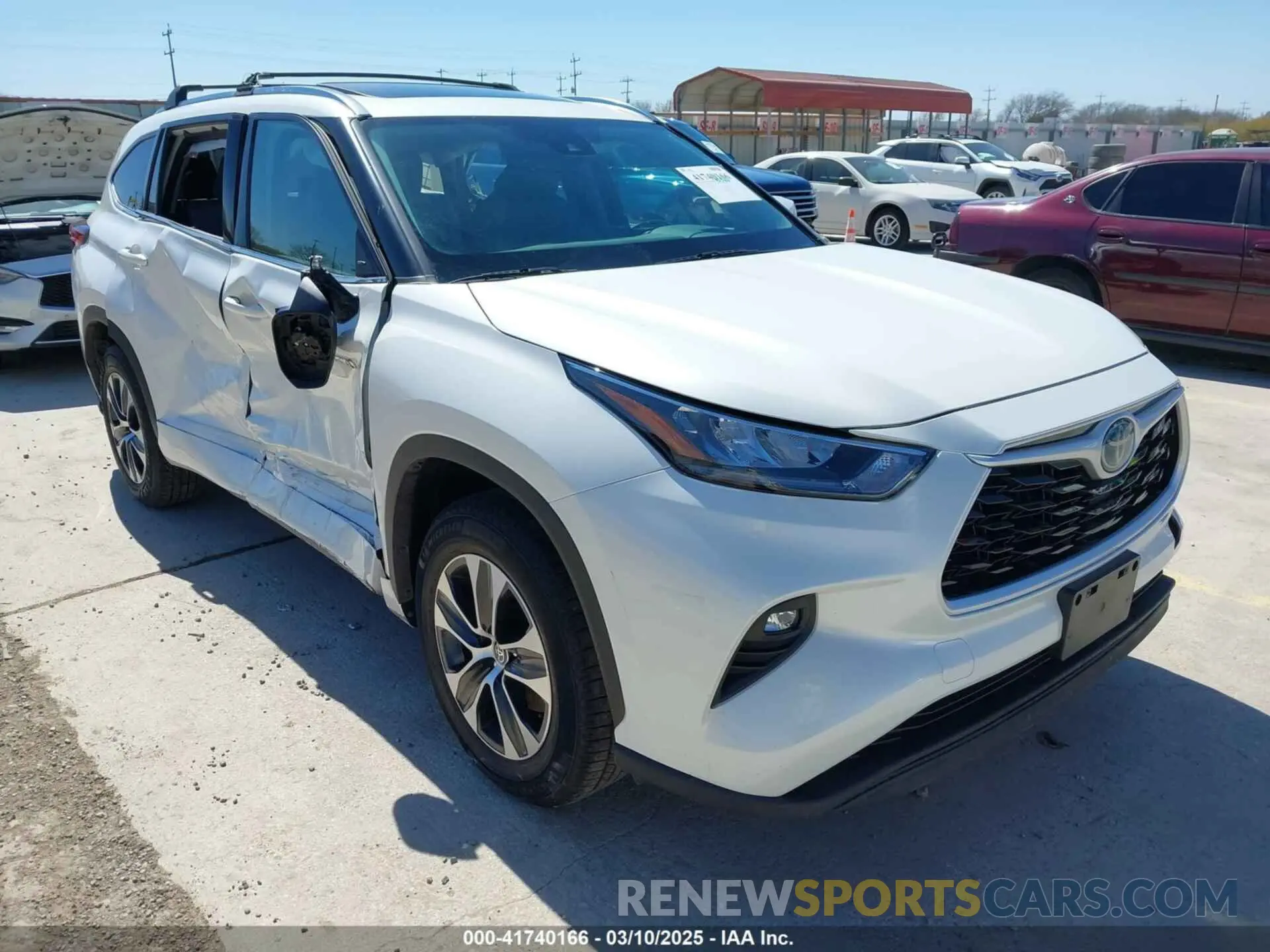 1 Фотография поврежденного автомобиля 5TDHARAH6LS501582 TOYOTA HIGHLANDER 2020
