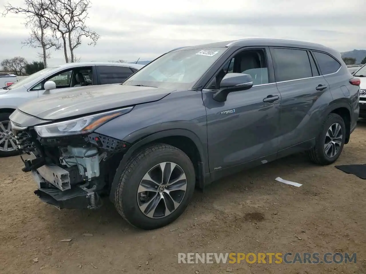 1 Photograph of a damaged car 5TDHBRCH1LS508045 TOYOTA HIGHLANDER 2020