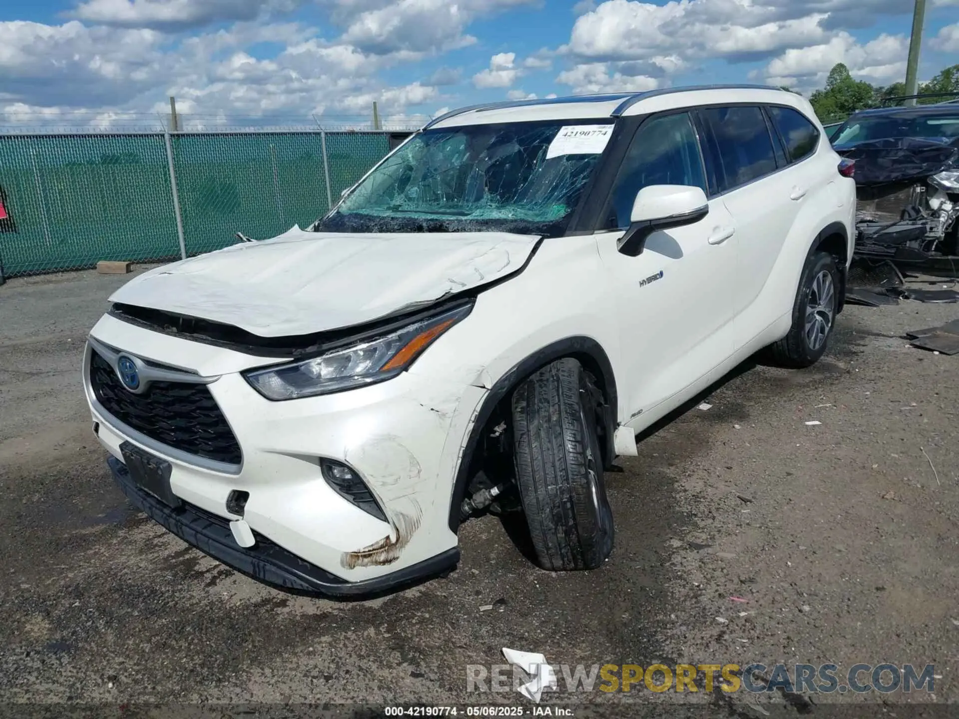 2 Фотография поврежденного автомобиля 5TDHBRCH3LS510590 TOYOTA HIGHLANDER 2020
