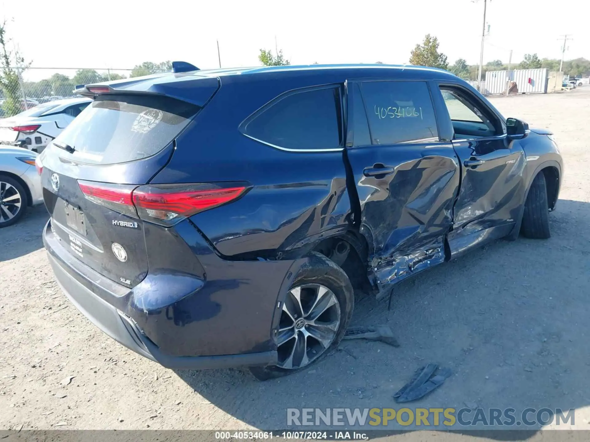 4 Фотография поврежденного автомобиля 5TDHBRCH5LS513877 TOYOTA HIGHLANDER 2020