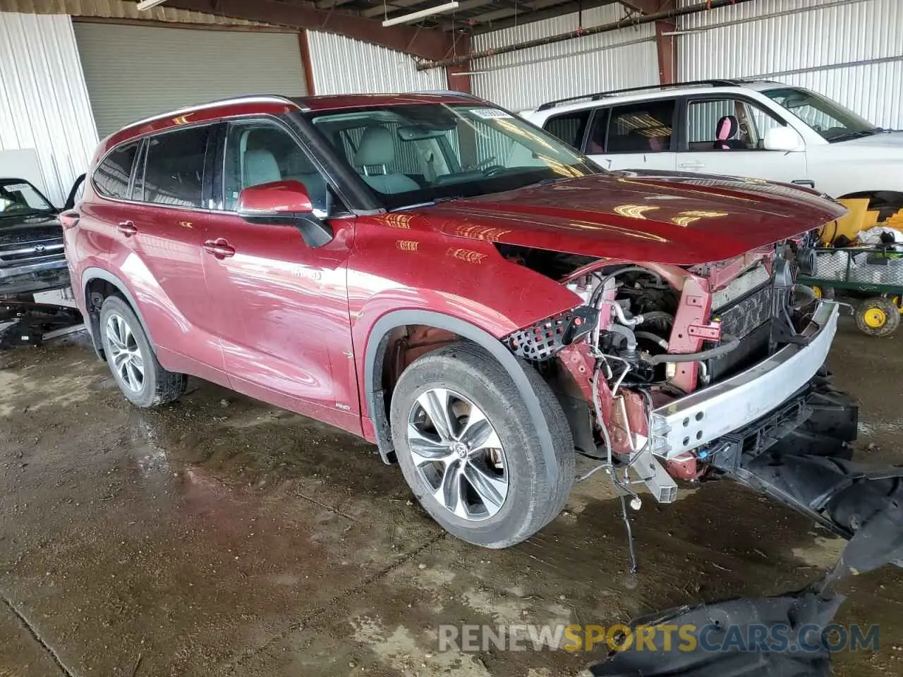 4 Фотография поврежденного автомобиля 5TDHBRCH6LS512317 TOYOTA HIGHLANDER 2020