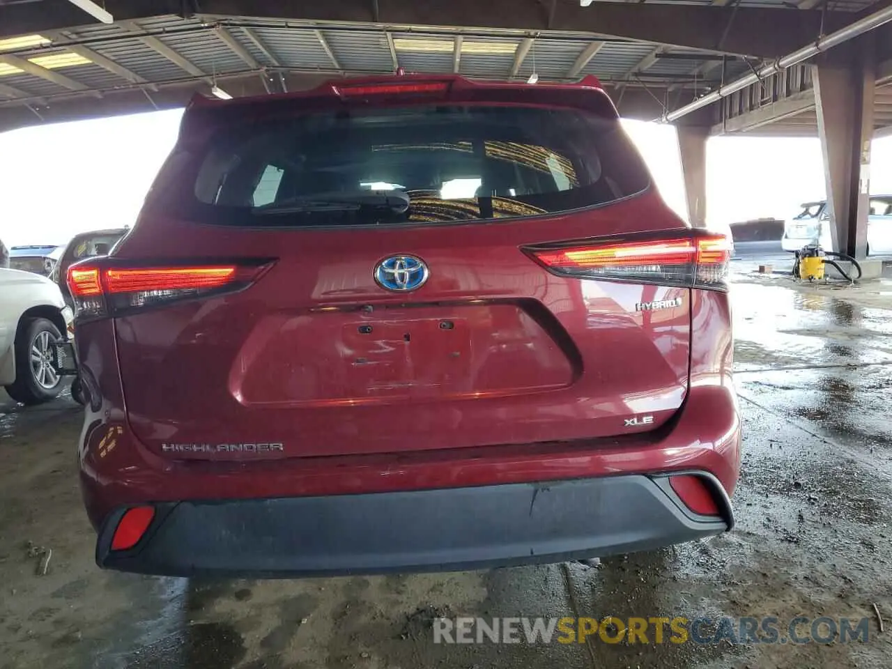 6 Фотография поврежденного автомобиля 5TDHBRCH6LS512317 TOYOTA HIGHLANDER 2020