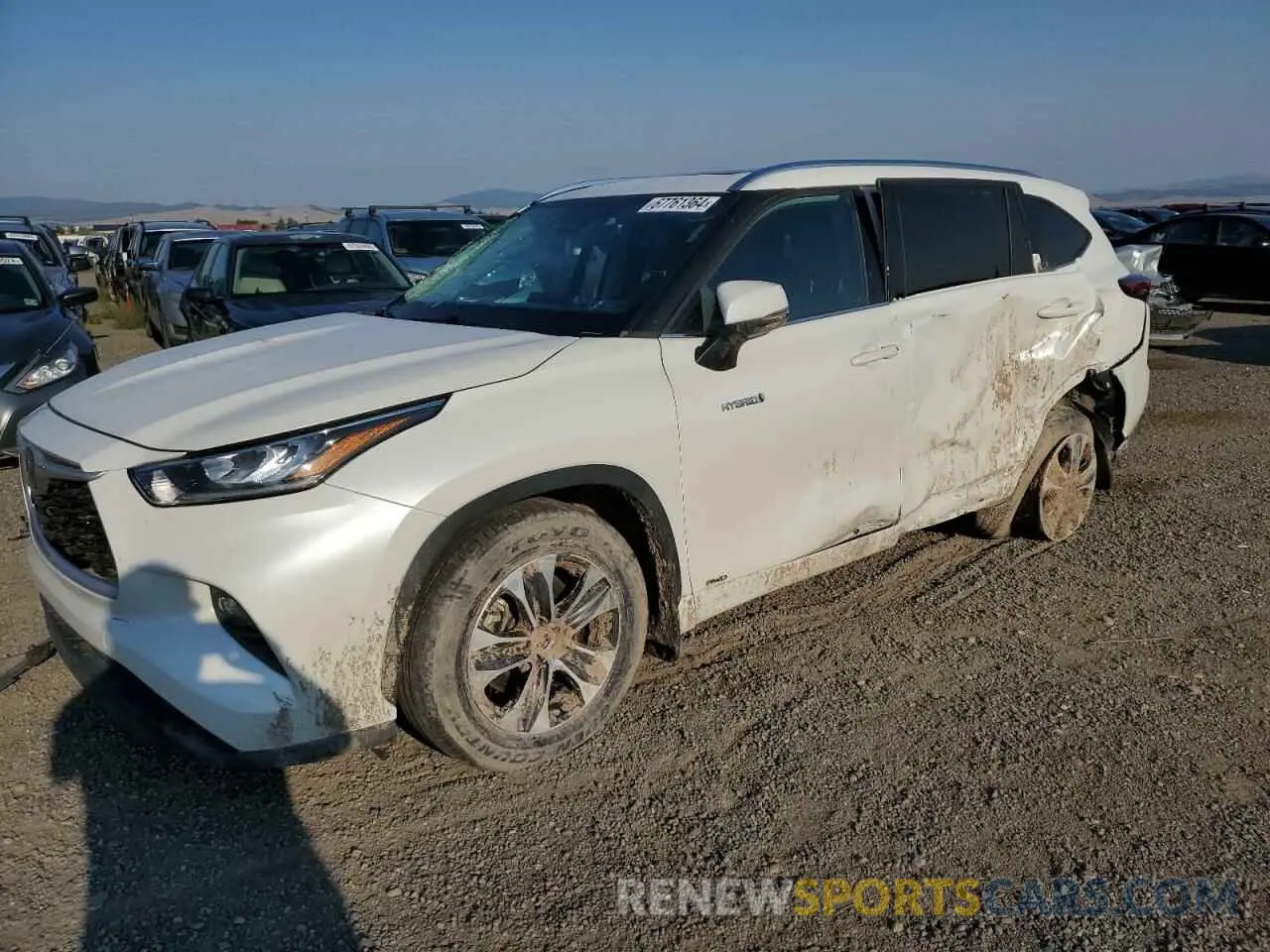 1 Фотография поврежденного автомобиля 5TDHBRCH8LS511623 TOYOTA HIGHLANDER 2020