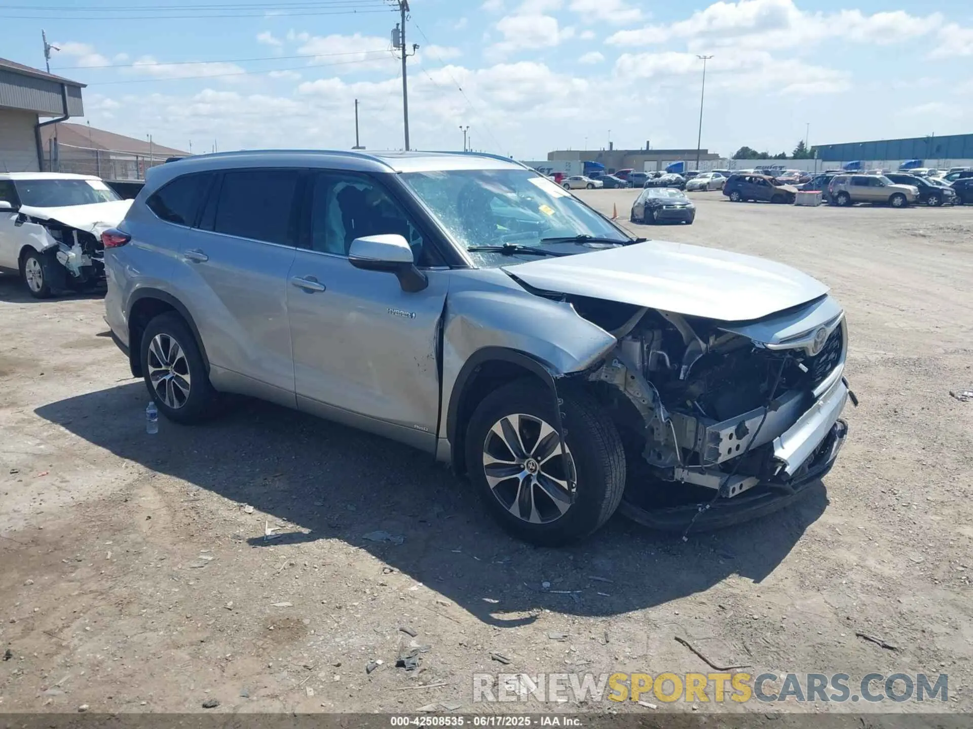1 Photograph of a damaged car 5TDHBRCH9LS502798 TOYOTA HIGHLANDER 2020