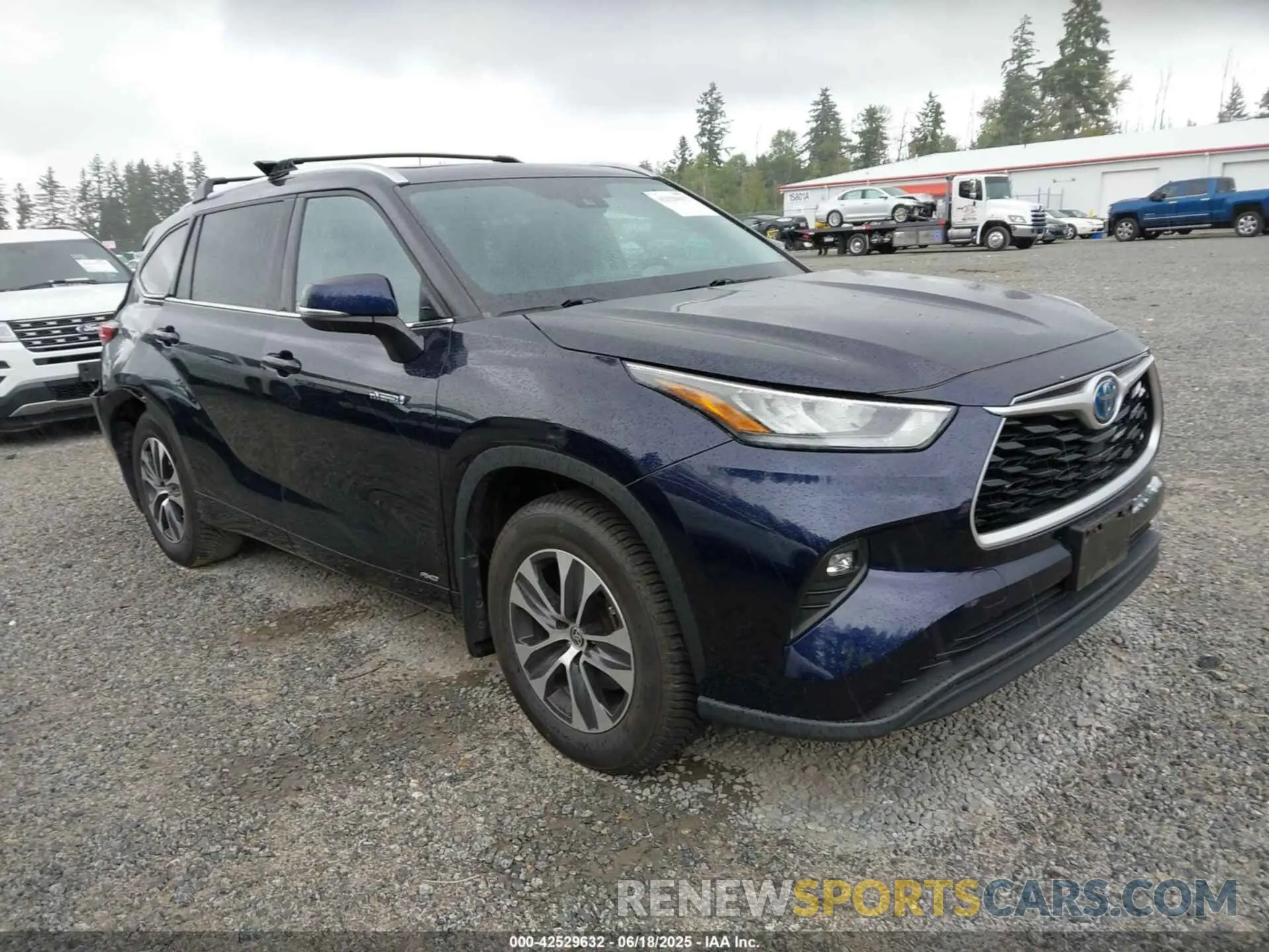 1 Photograph of a damaged car 5TDHBRCH9LS506236 TOYOTA HIGHLANDER 2020