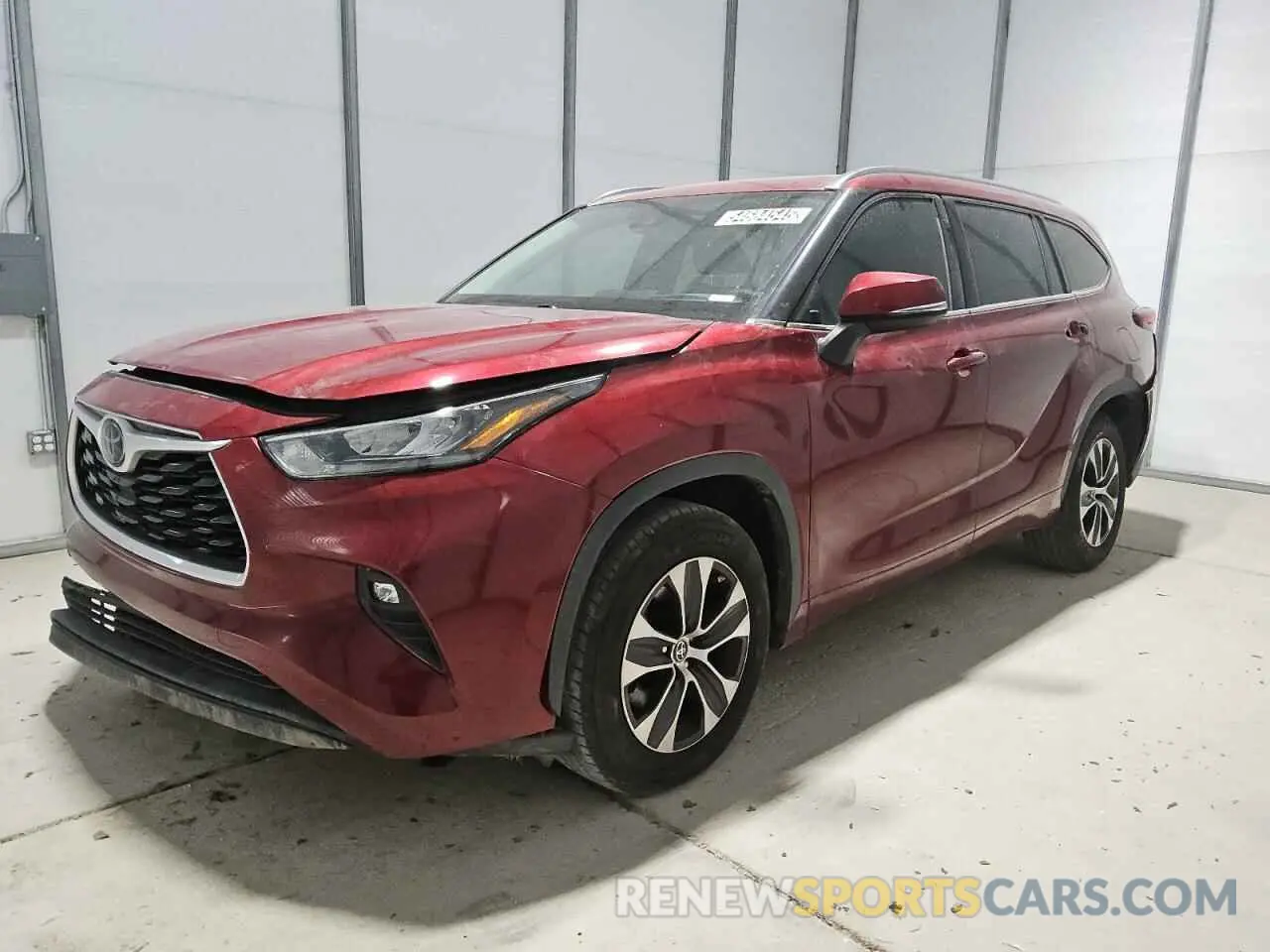 1 Photograph of a damaged car 5TDHZRAH0LS504910 TOYOTA HIGHLANDER 2020
