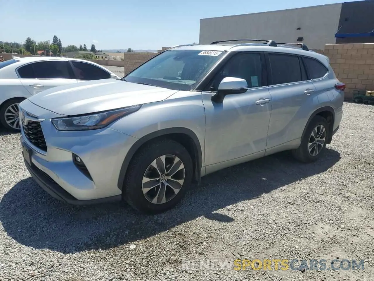 1 Фотография поврежденного автомобиля 5TDHZRAH3LS008371 TOYOTA HIGHLANDER 2020