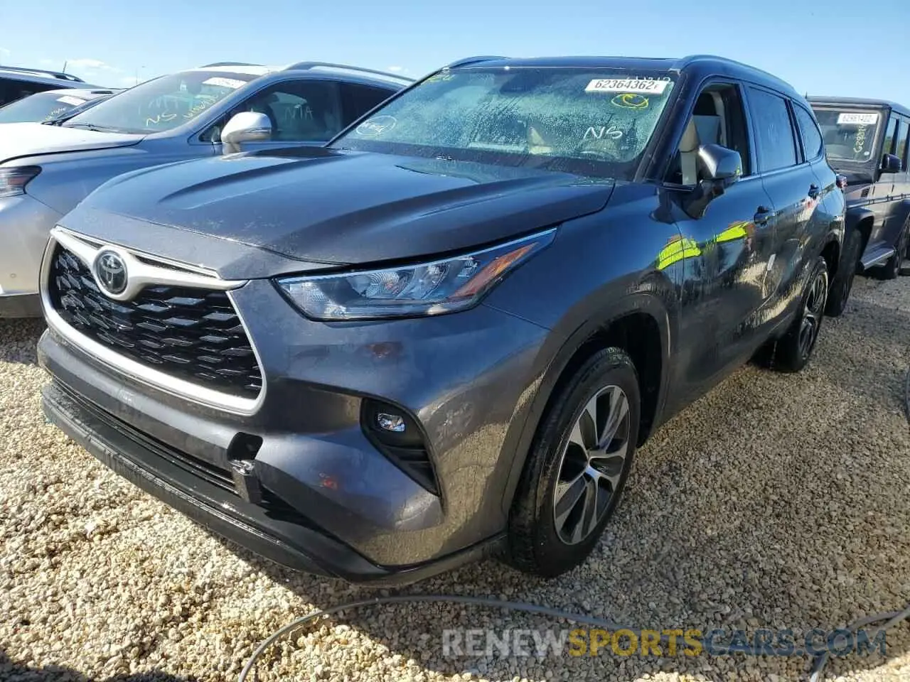 2 Фотография поврежденного автомобиля 5TDHZRAH5LS002541 TOYOTA HIGHLANDER 2020