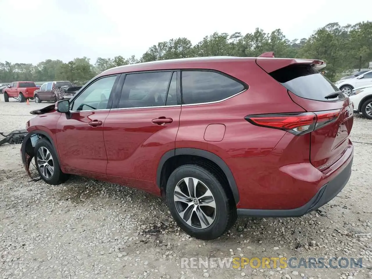 2 Photograph of a damaged car 5TDHZRAH5LS507561 TOYOTA HIGHLANDER 2020