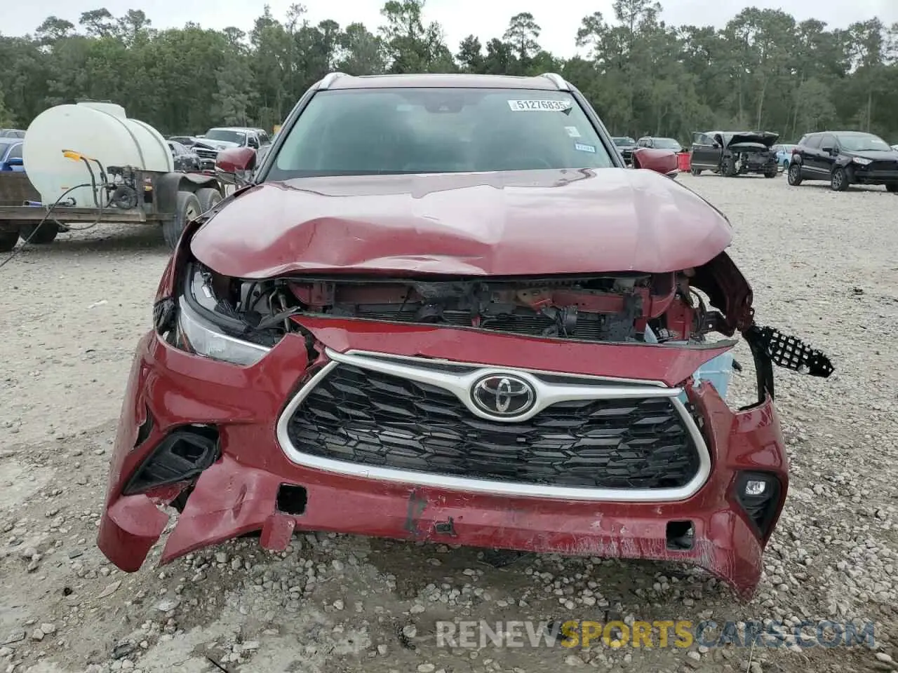 5 Photograph of a damaged car 5TDHZRAH5LS507561 TOYOTA HIGHLANDER 2020