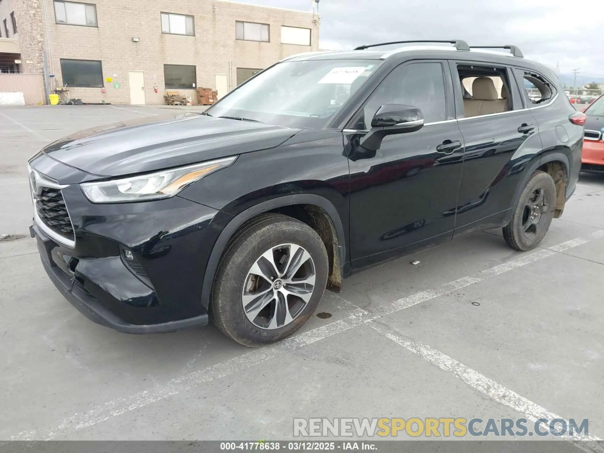 2 Photograph of a damaged car 5TDHZRBH1LS520094 TOYOTA HIGHLANDER 2020