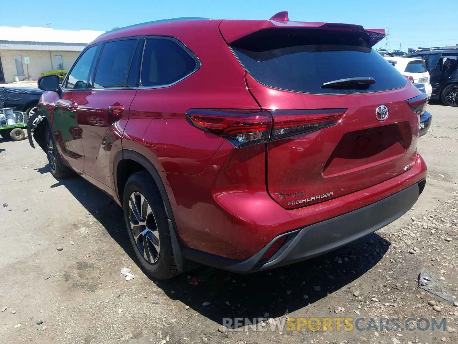 3 Photograph of a damaged car 5TDHZRBH2LS009655 TOYOTA HIGHLANDER 2020