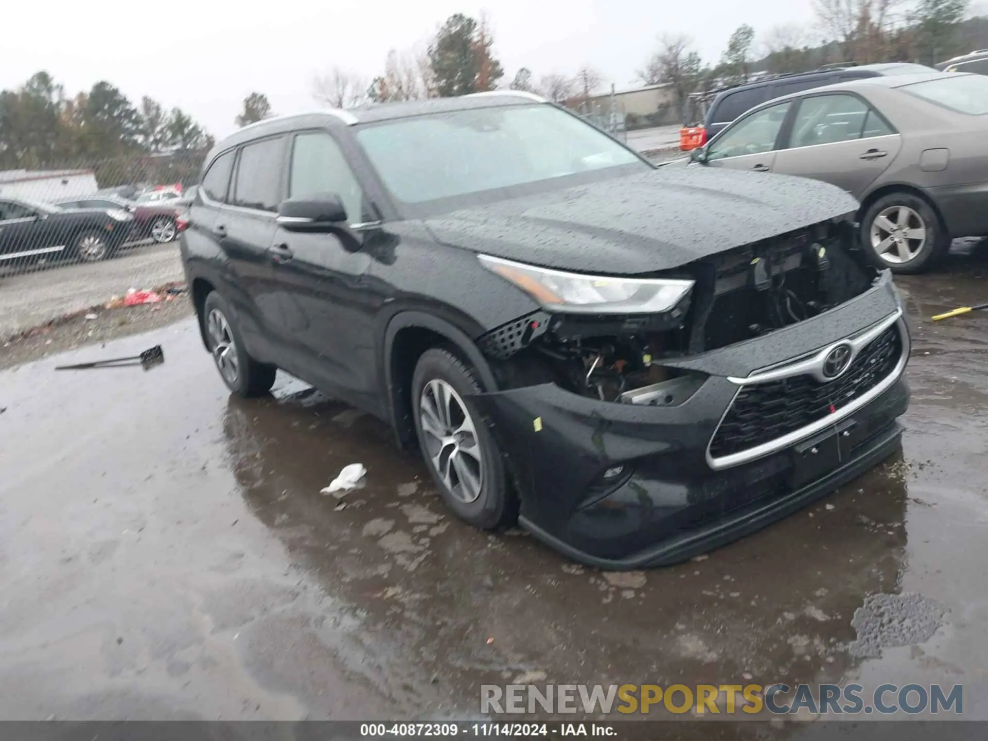 1 Photograph of a damaged car 5TDHZRBH4LS509560 TOYOTA HIGHLANDER 2020