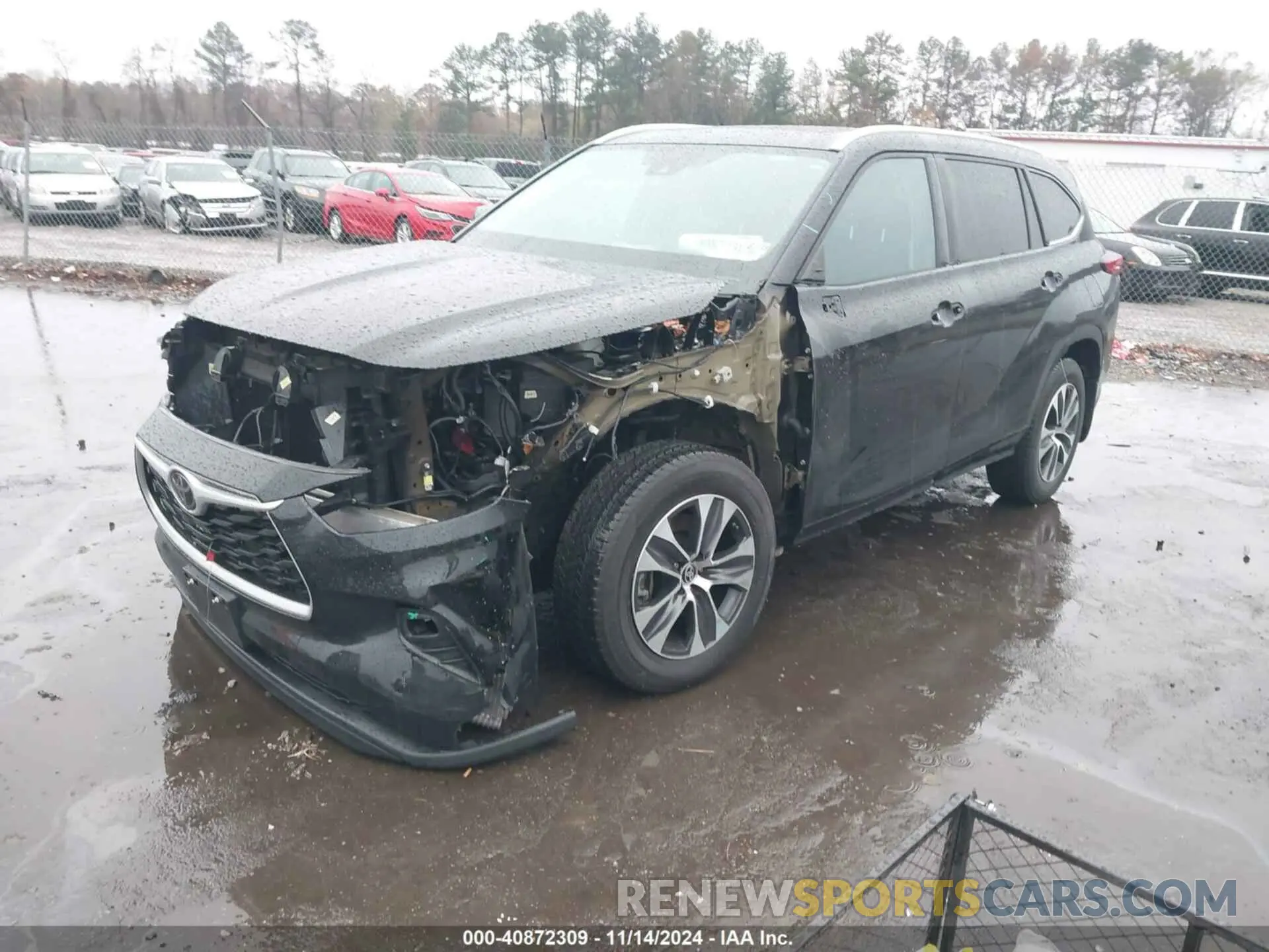 2 Photograph of a damaged car 5TDHZRBH4LS509560 TOYOTA HIGHLANDER 2020