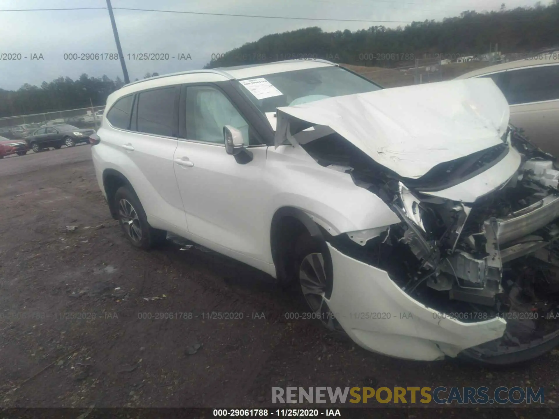 1 Photograph of a damaged car 5TDHZRBH4LS520235 TOYOTA HIGHLANDER 2020