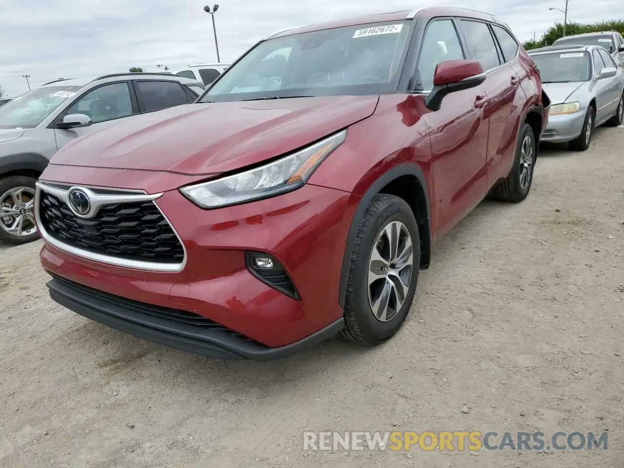 2 Photograph of a damaged car 5TDHZRBH5LS023887 TOYOTA HIGHLANDER 2020