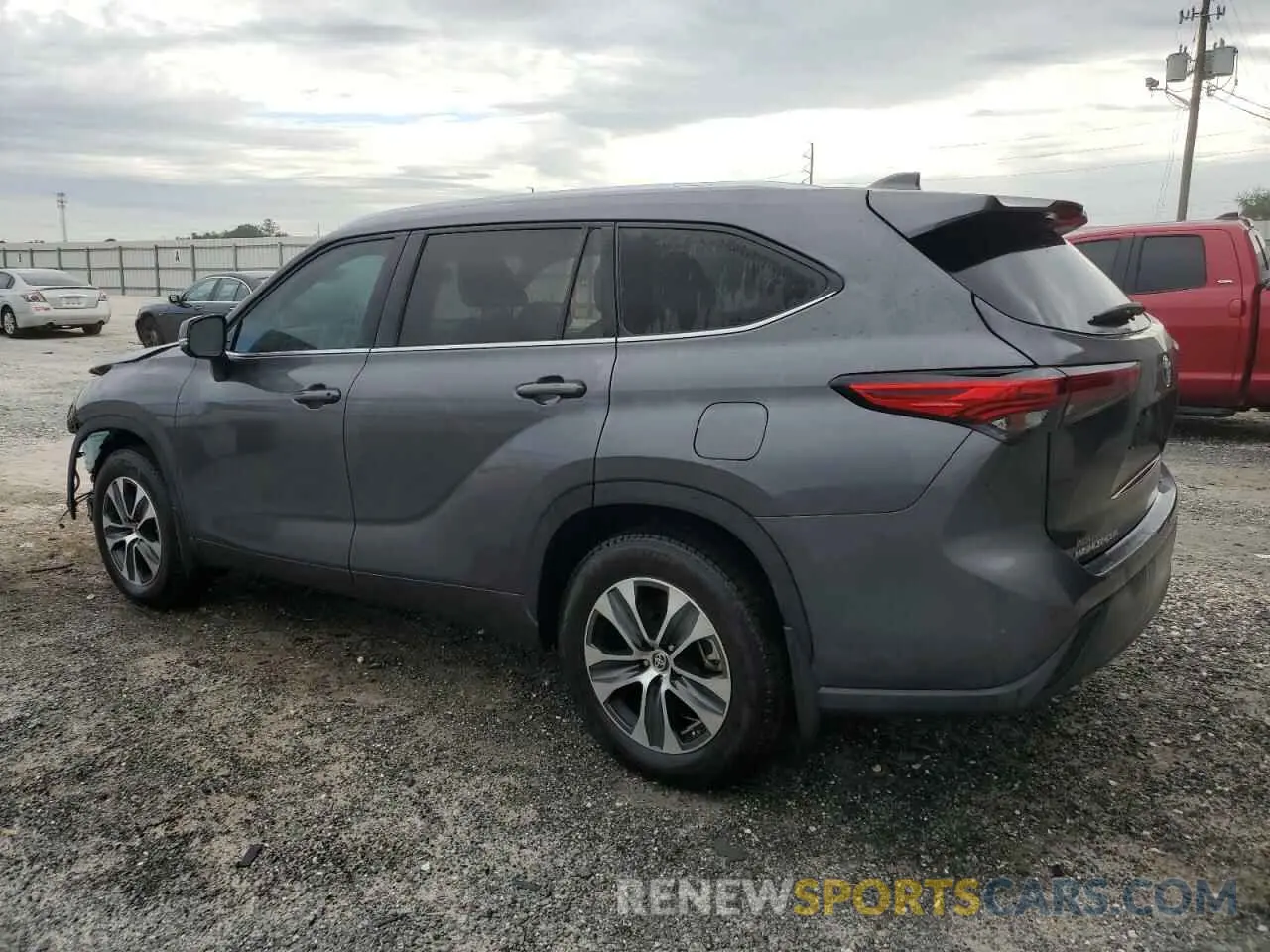 2 Photograph of a damaged car 5TDHZRBH5LS046733 TOYOTA HIGHLANDER 2020