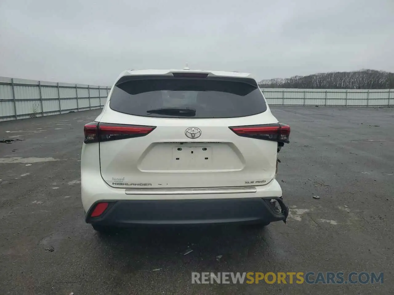6 Photograph of a damaged car 5TDHZRBH9LS509523 TOYOTA HIGHLANDER 2020