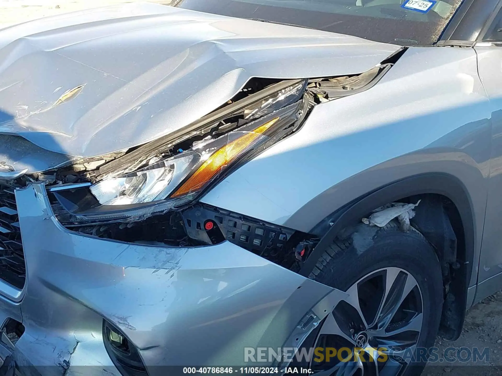 6 Photograph of a damaged car 5TDHZRBHXLS038885 TOYOTA HIGHLANDER 2020