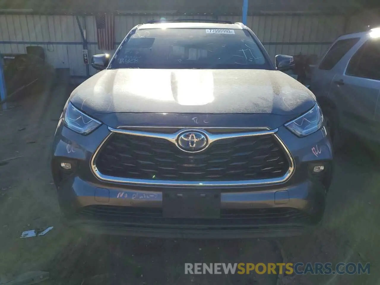 5 Photograph of a damaged car 5TDXBRCH4LS009526 TOYOTA HIGHLANDER 2020
