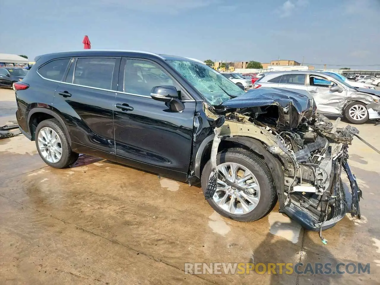 4 Фотография поврежденного автомобиля 5TDYZRAH2LS002822 TOYOTA HIGHLANDER 2020