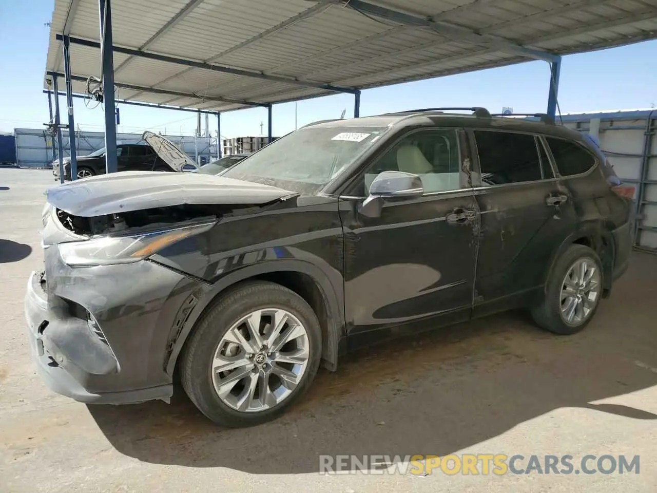 1 Photograph of a damaged car 5TDYZRAH7LS016179 TOYOTA HIGHLANDER 2020