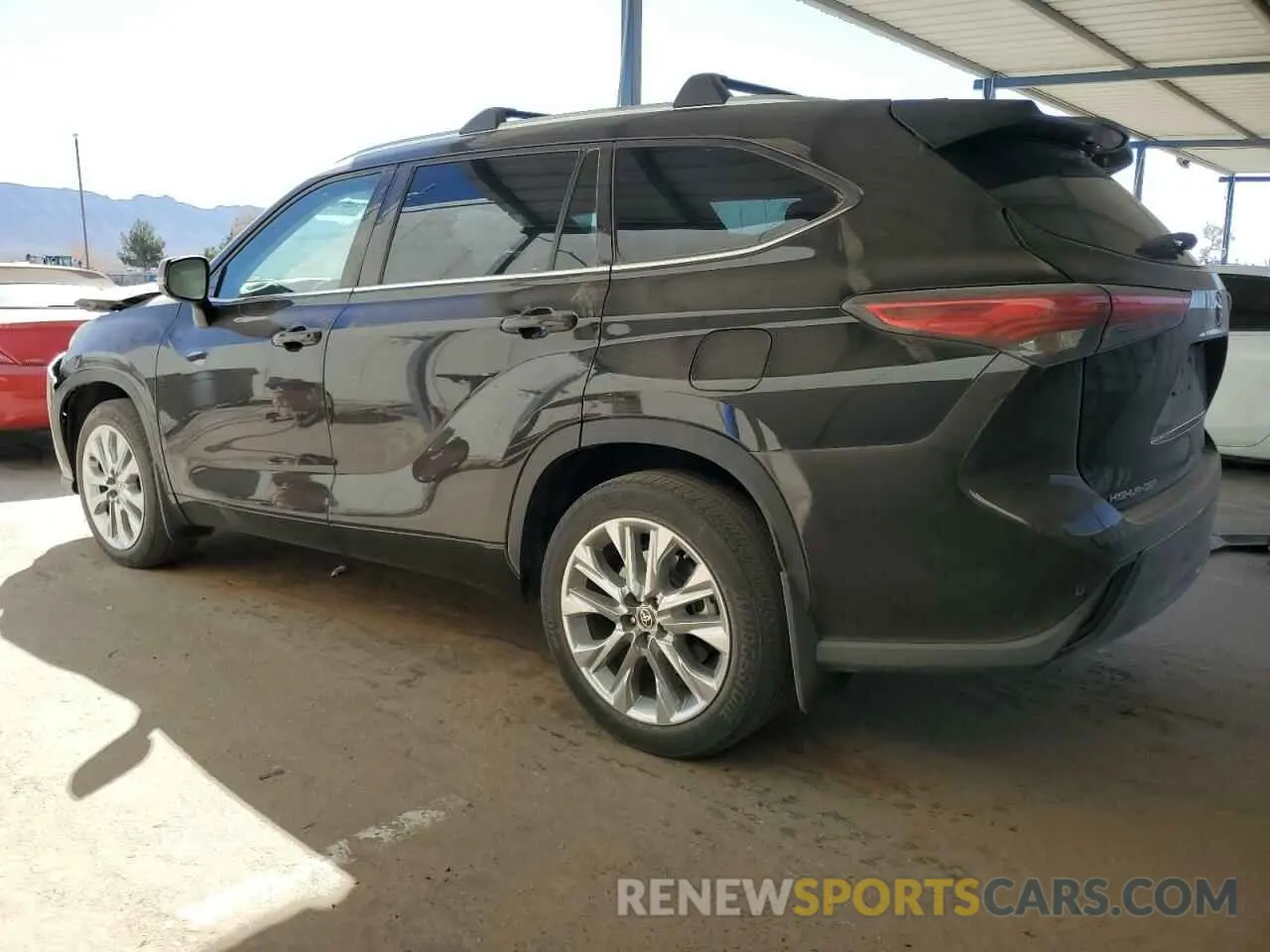 2 Photograph of a damaged car 5TDYZRAH7LS016179 TOYOTA HIGHLANDER 2020