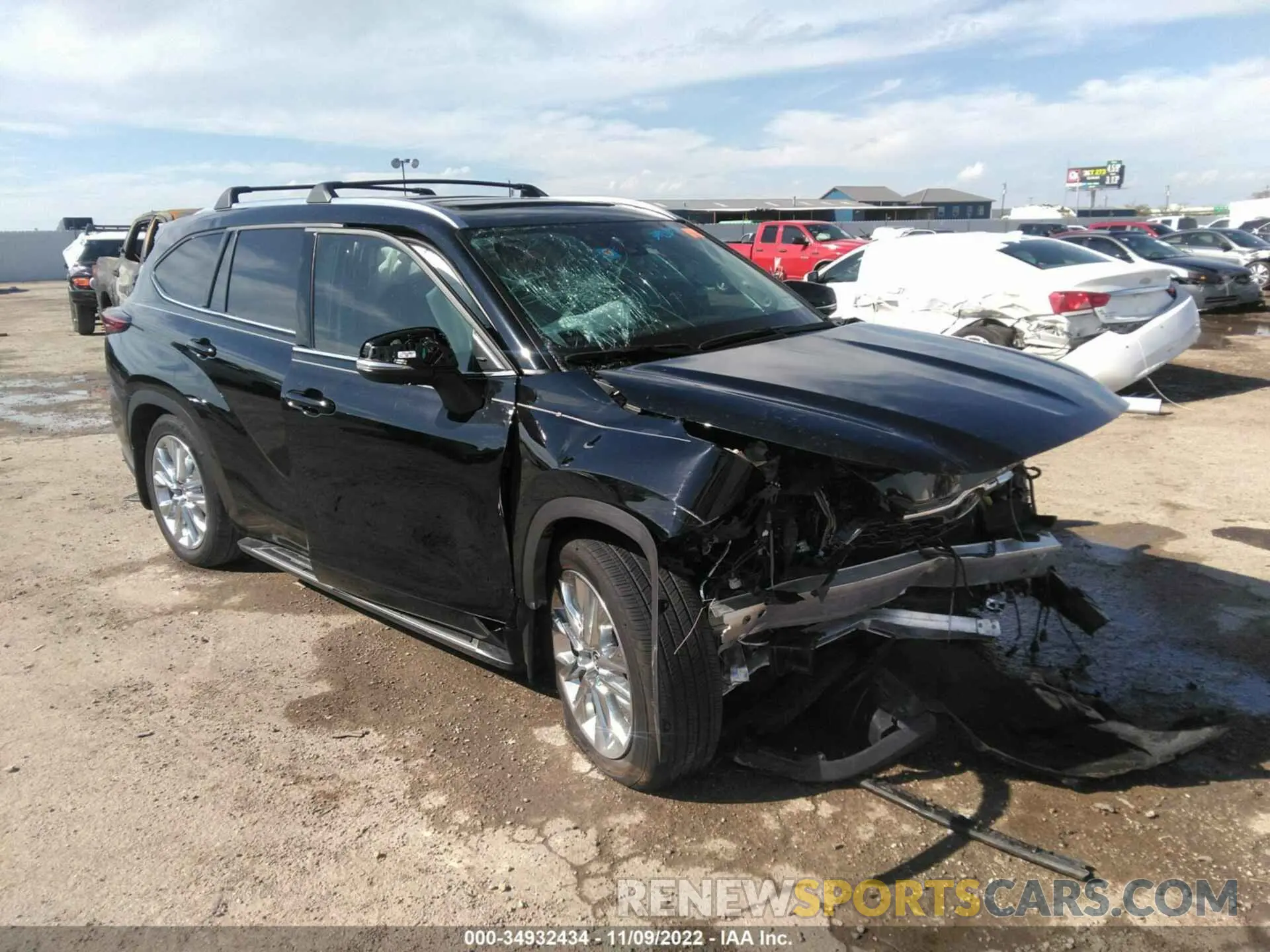1 Фотография поврежденного автомобиля 5TDYZRAH8LS026753 TOYOTA HIGHLANDER 2020