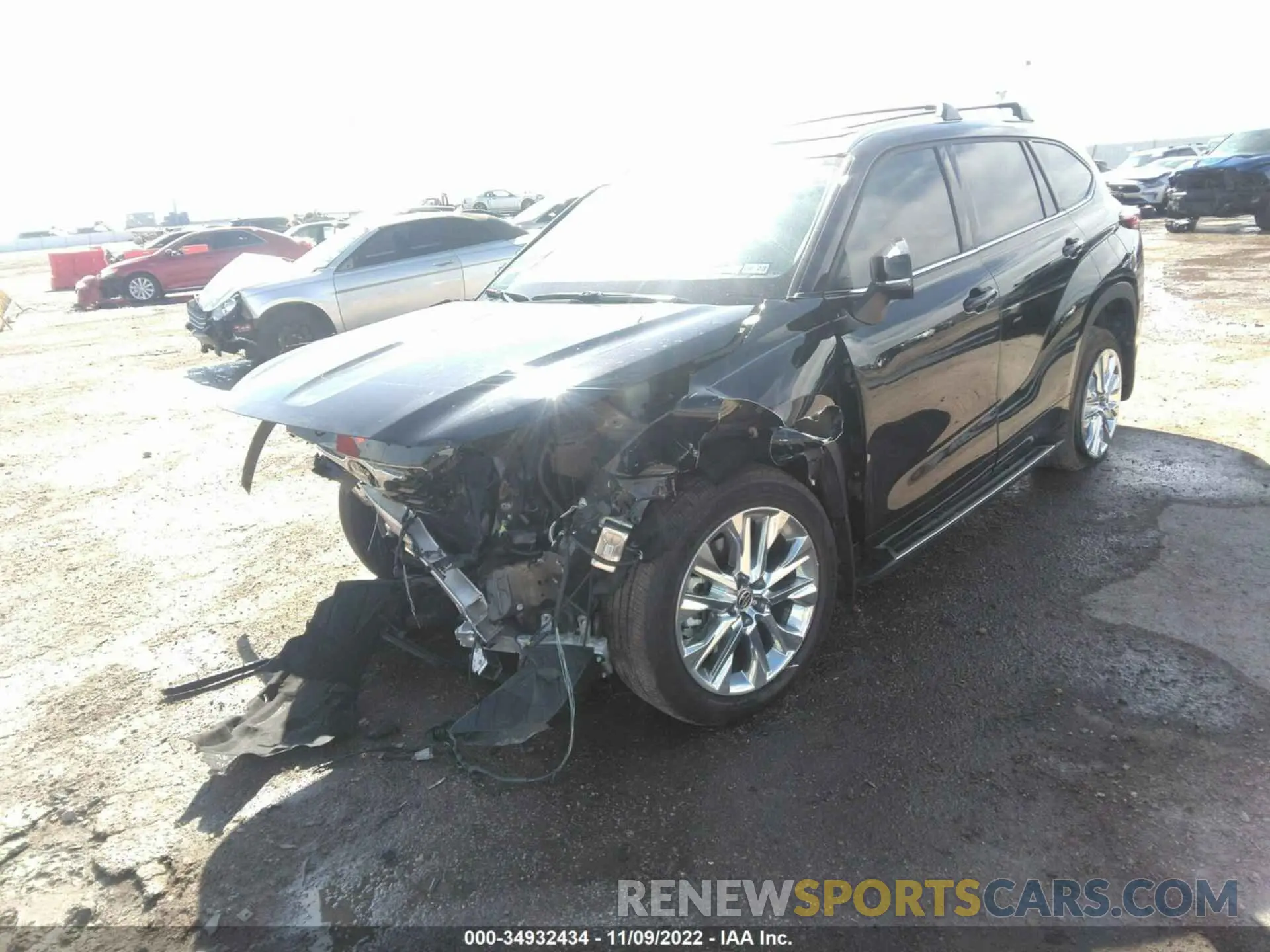 2 Фотография поврежденного автомобиля 5TDYZRAH8LS026753 TOYOTA HIGHLANDER 2020
