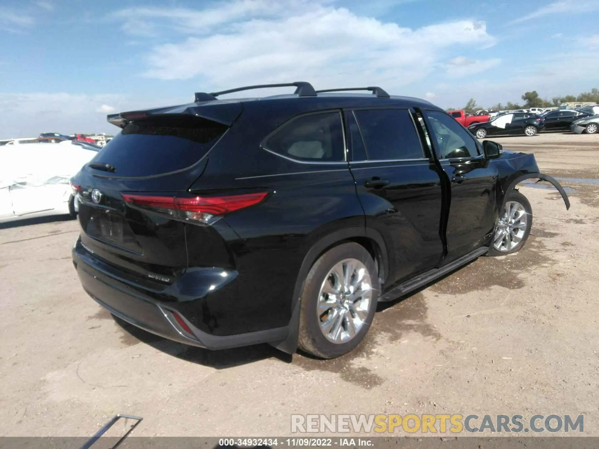 4 Фотография поврежденного автомобиля 5TDYZRAH8LS026753 TOYOTA HIGHLANDER 2020