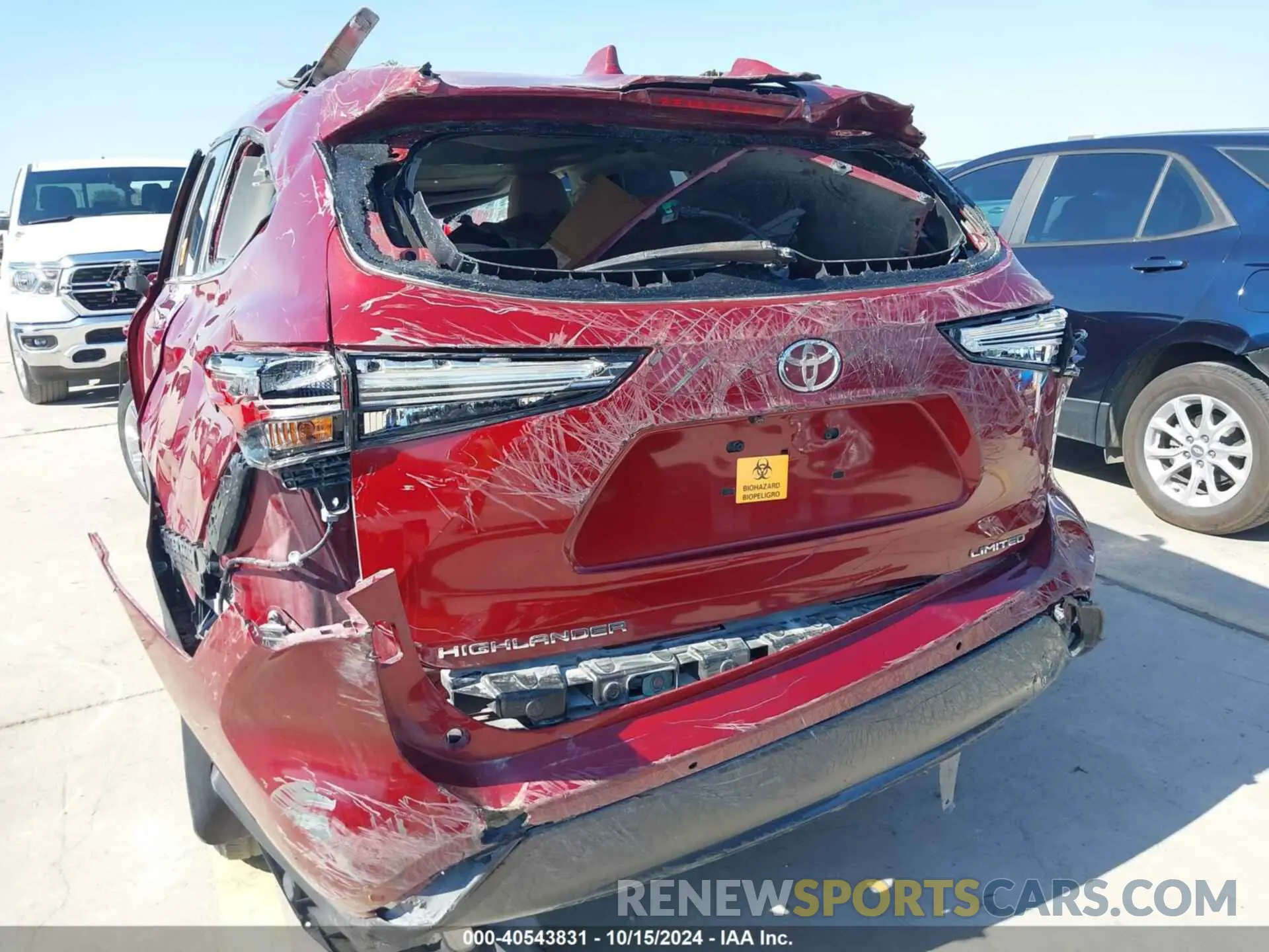 13 Photograph of a damaged car 5TDYZRAH9LS009783 TOYOTA HIGHLANDER 2020