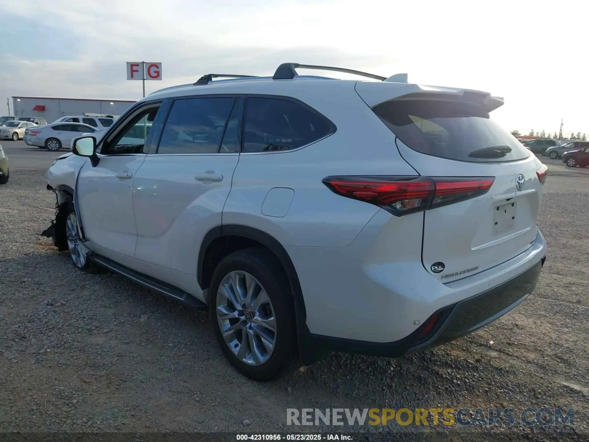 3 Фотография поврежденного автомобиля 5TDYZRAH9LS029483 TOYOTA HIGHLANDER 2020