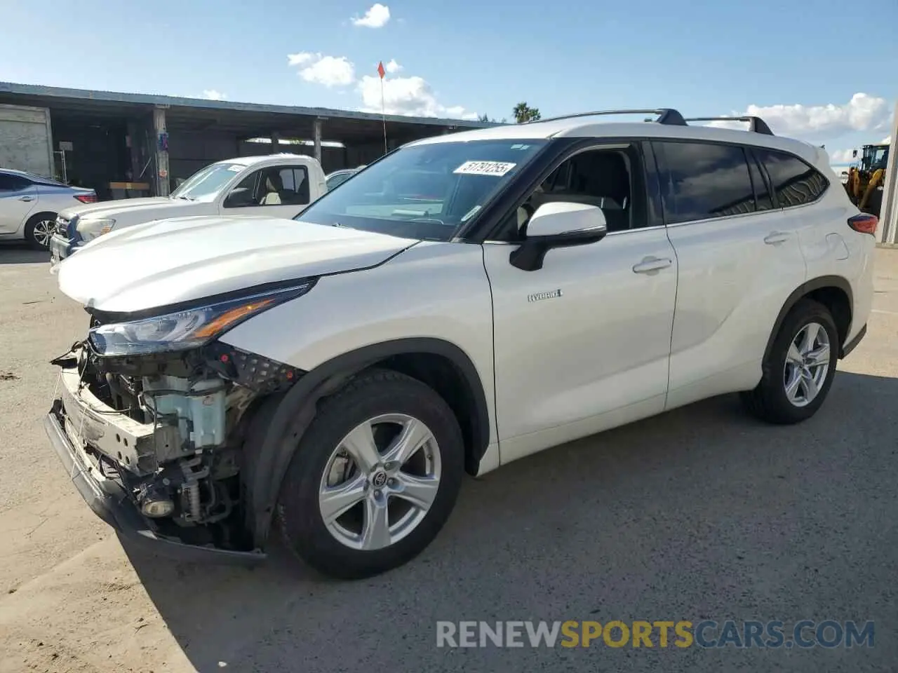 1 Photograph of a damaged car 5TDZARAH9LS501936 TOYOTA HIGHLANDER 2020