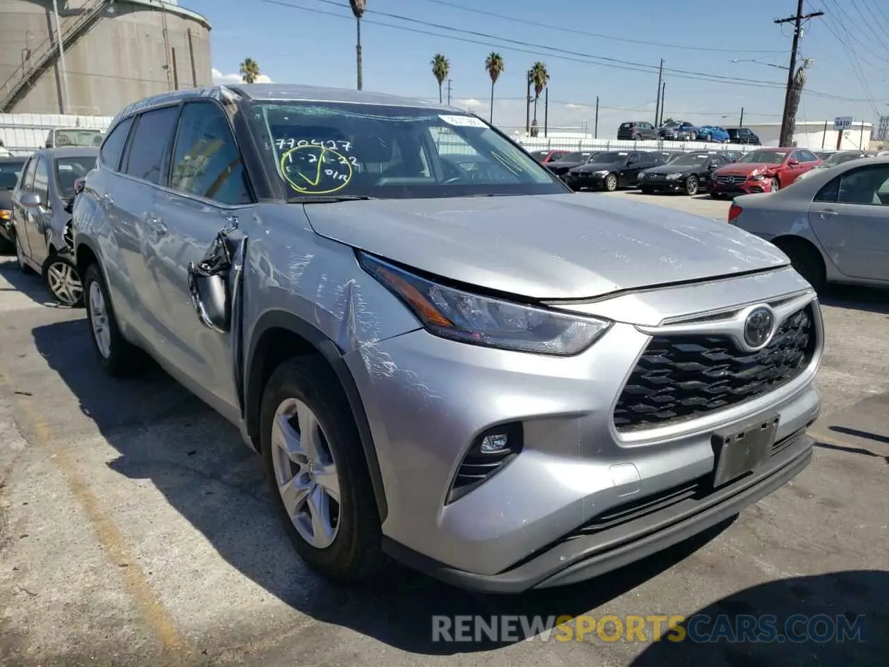 1 Фотография поврежденного автомобиля 5TDZZRAH0LS510338 TOYOTA HIGHLANDER 2020