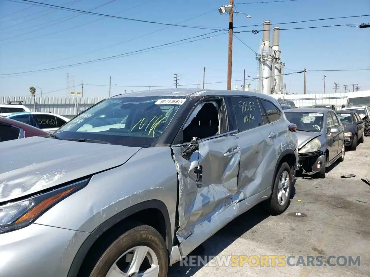 9 Фотография поврежденного автомобиля 5TDZZRAH0LS510338 TOYOTA HIGHLANDER 2020