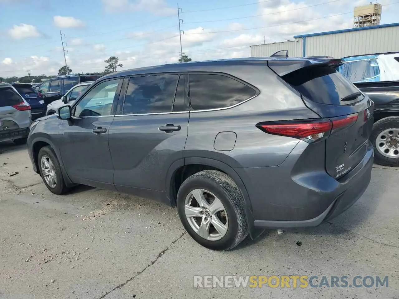 2 Photograph of a damaged car 5TDZZRAH2LS017857 TOYOTA HIGHLANDER 2020