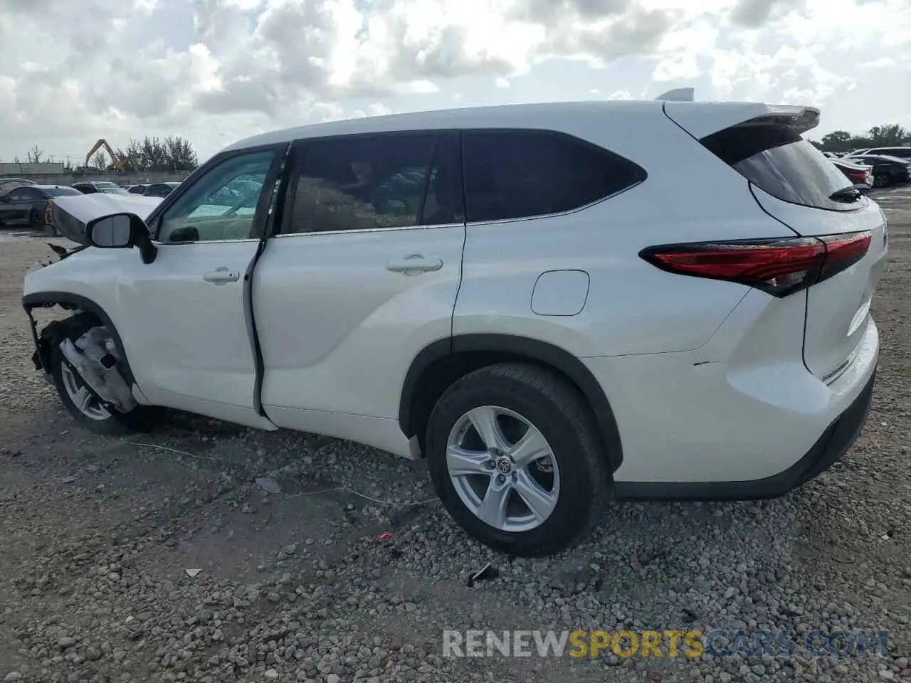 2 Photograph of a damaged car 5TDZZRAH2LS510230 TOYOTA HIGHLANDER 2020