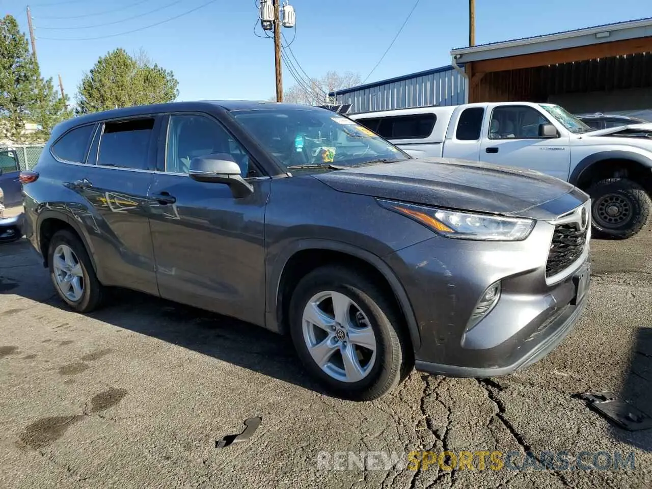 4 Фотография поврежденного автомобиля 5TDZZRAH4LS005869 TOYOTA HIGHLANDER 2020