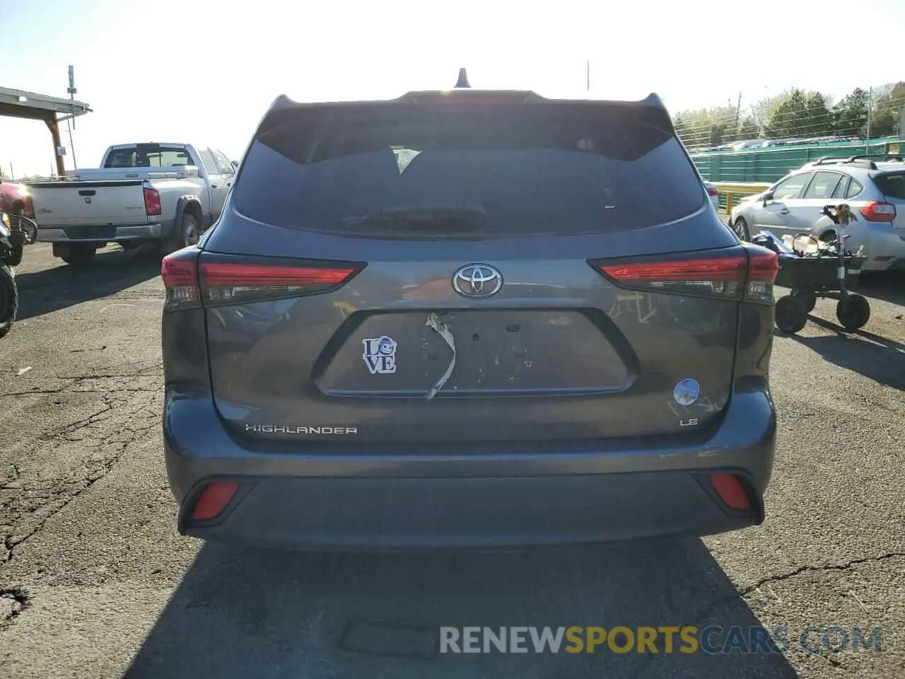 6 Фотография поврежденного автомобиля 5TDZZRAH4LS005869 TOYOTA HIGHLANDER 2020
