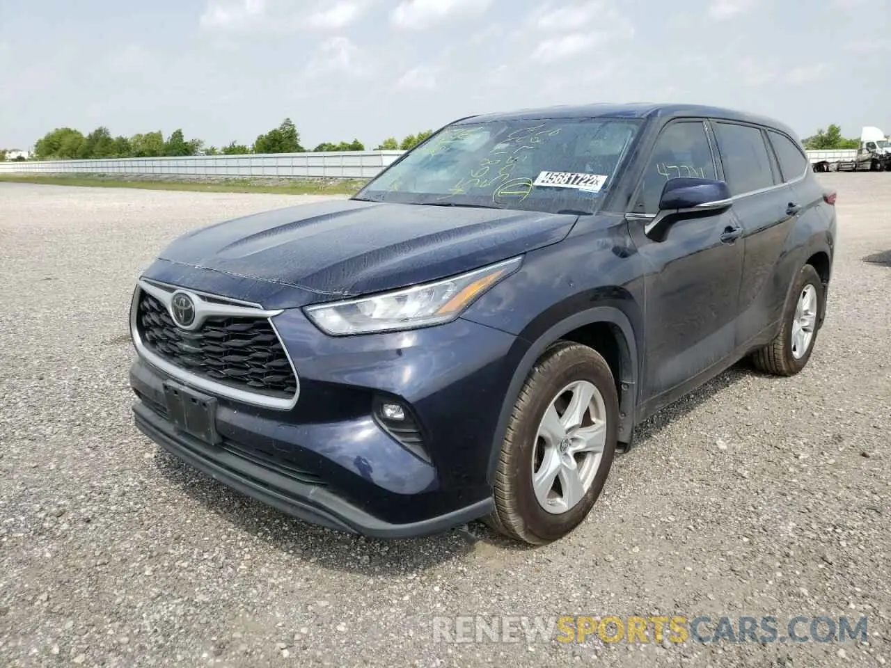 2 Photograph of a damaged car 5TDZZRAH5LS505782 TOYOTA HIGHLANDER 2020