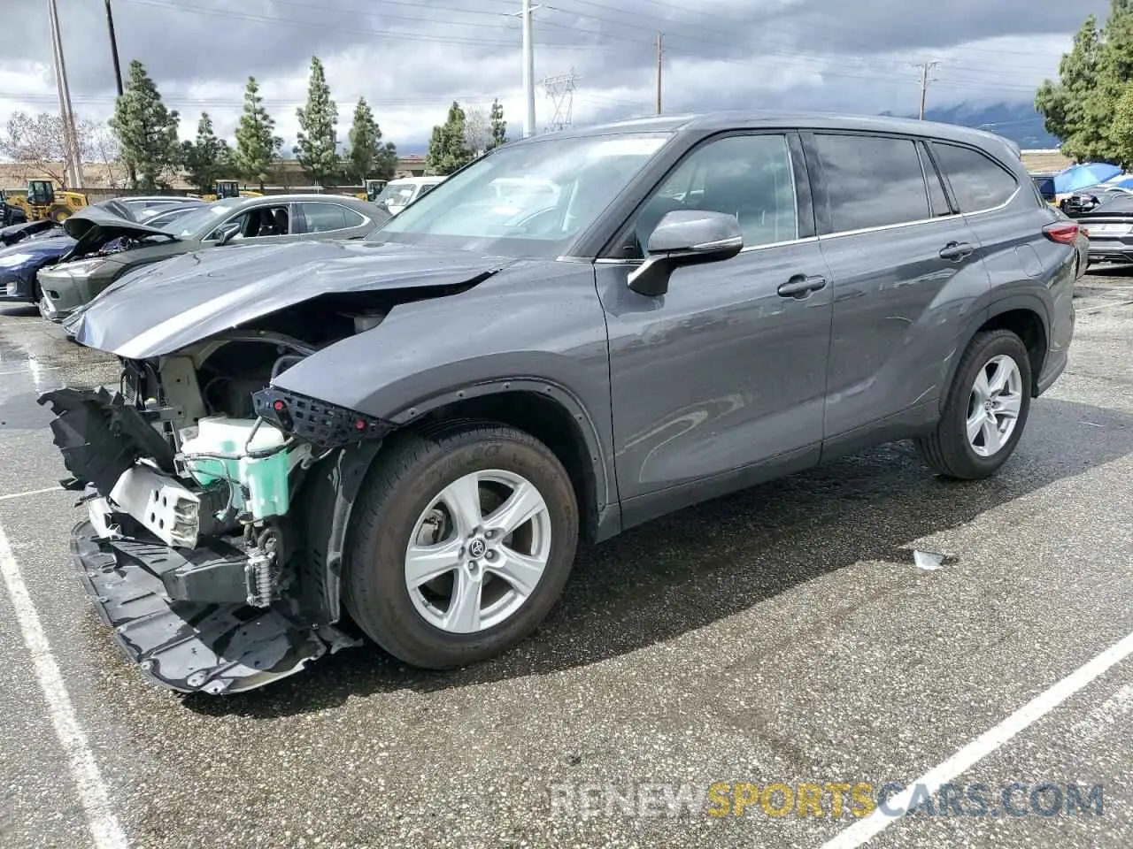 1 Фотография поврежденного автомобиля 5TDZZRAH7LS009964 TOYOTA HIGHLANDER 2020