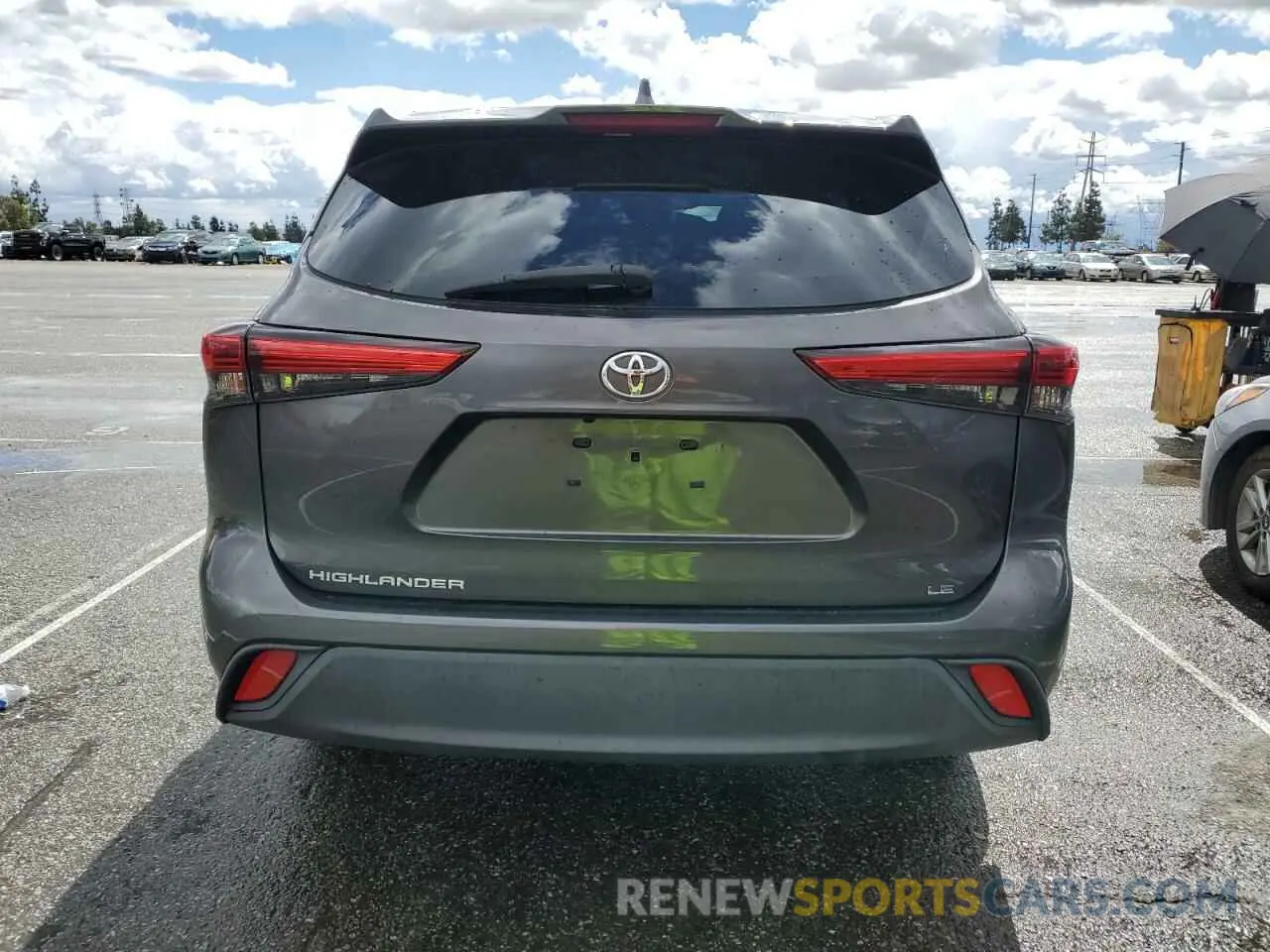 6 Фотография поврежденного автомобиля 5TDZZRAH7LS009964 TOYOTA HIGHLANDER 2020