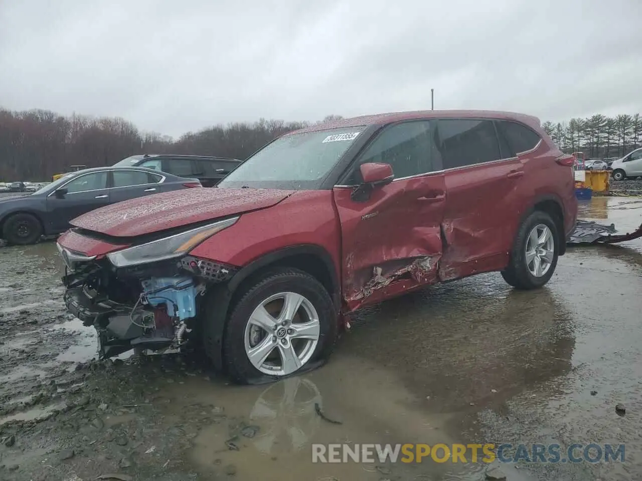 1 Photograph of a damaged car 5TDBBRCH1MS518064 TOYOTA HIGHLANDER 2021