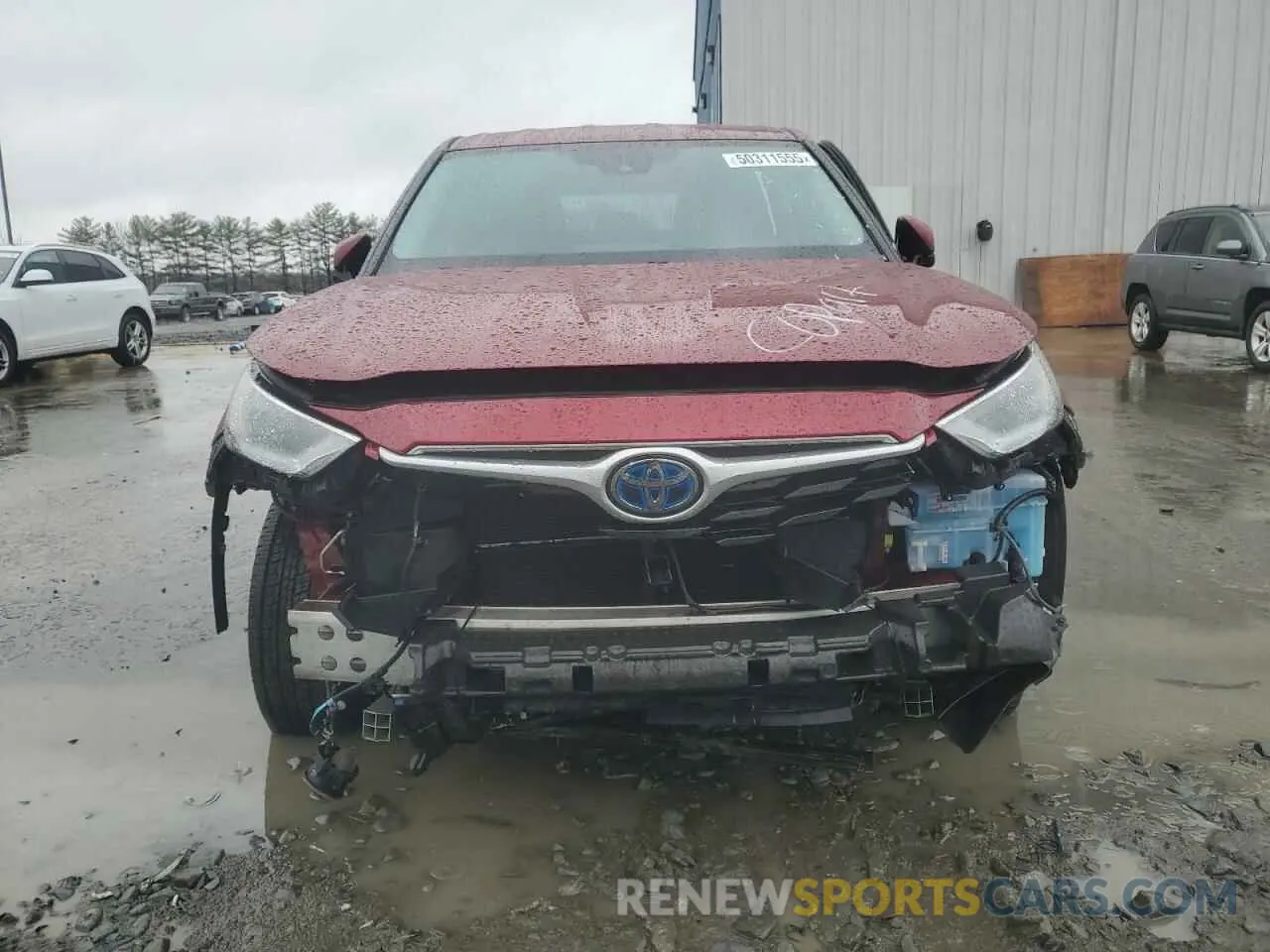 5 Photograph of a damaged car 5TDBBRCH1MS518064 TOYOTA HIGHLANDER 2021