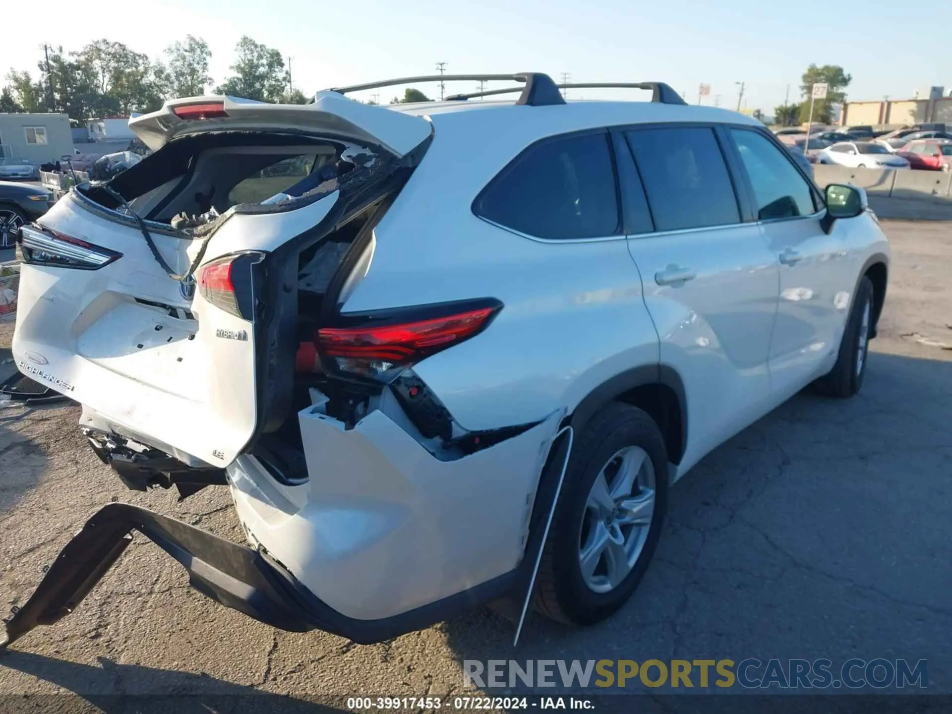 4 Фотография поврежденного автомобиля 5TDBBRCH5MS038805 TOYOTA HIGHLANDER 2021