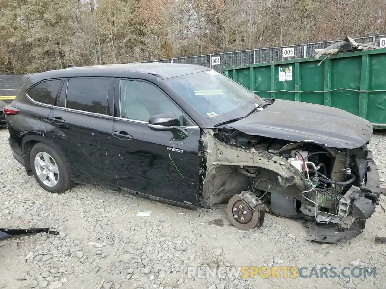 4 Photograph of a damaged car 5TDBBRCH7MS518229 TOYOTA HIGHLANDER 2021